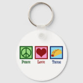 Peace Love Tacos Sleutelhanger (Achterkant)