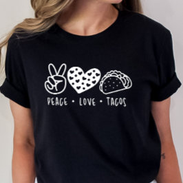Peace Love Tacos, Taco Dinsdag, Taco Shirt