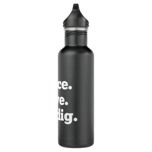 Peace Love Tahdig Funny Persian Rice Iran Waterfles (Rechts)