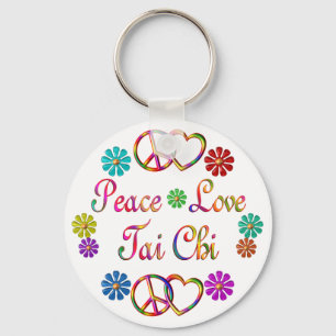 Peace Love Tai Chi Sleutelhanger