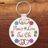 Peace Love Tai Chi Sleutelhanger (Voorkant)