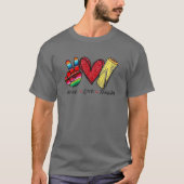 Peace, Love Tamales. Mexican T-shirt (Voorkant)