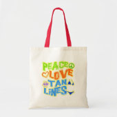 Peace Love Tan Lines Tote Bag (Voorkant)