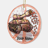 Peace Love Tank ornament (Links)