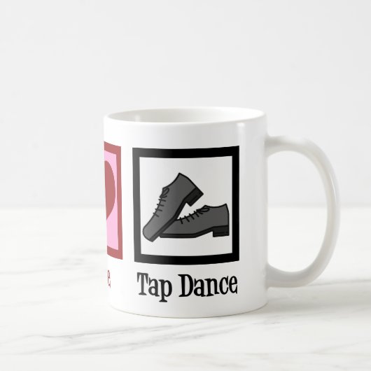 Peace Love Tap Dance Koffiemok (Rechts)