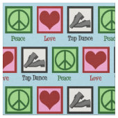 Peace Love Tap Dance Stof (Close Up)