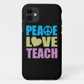 Peace Love Teach Case-Mate iPhone Case (Achterkant)