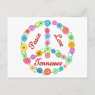 Peace Love Tennessee Briefkaart