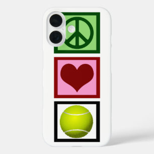 Peace Love Tennis iPhone 16 Hoesje