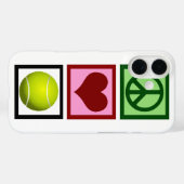 Peace Love Tennis Case-Mate iPhone Case (Achterkant (horizontaal))