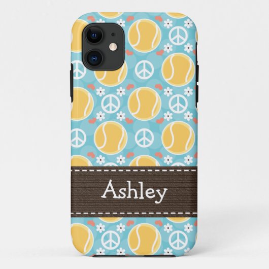 Peace Love Tennis Case-Mate iPhone Case (Achterkant)