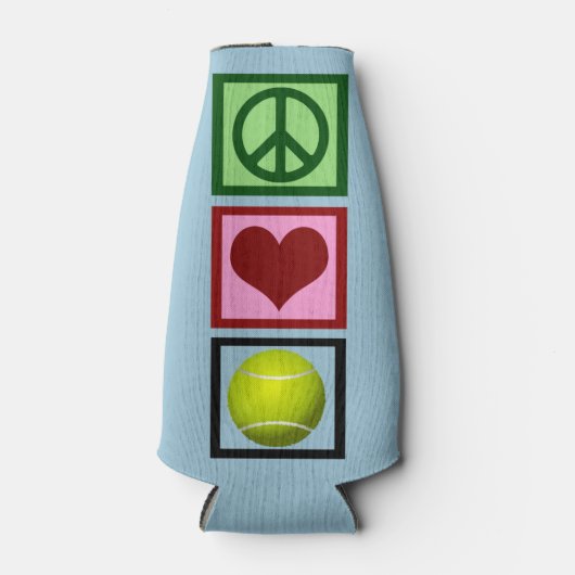 Peace Love Tennis Flesjeskoeler (Voorkant)