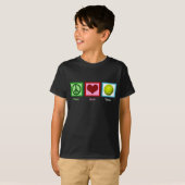 Peace Love Tennis Kinder T-shirt (Voorkant volledig)