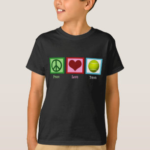 Peace Love Tennis Kinder T-shirt