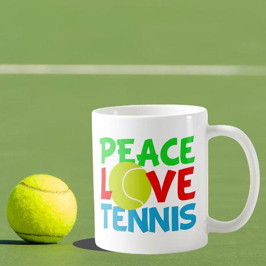 Peace Love Tennis Koffiemok
