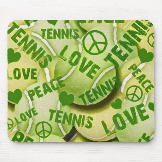 Peace Love Tennis Muismat (Voorkant)