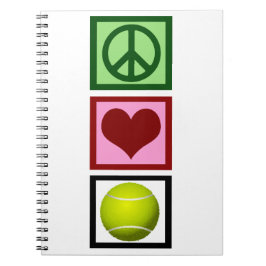 Peace Love Tennis Notitieboek
