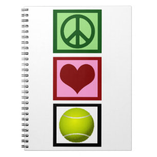 Peace Love Tennis Notitieboek