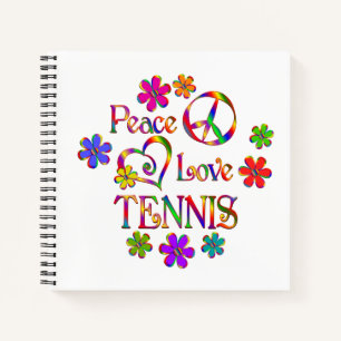 Peace Love Tennis Notitieboek