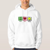 Peace Love Tennis Player Hoodie (Voorkant)