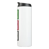 Peace Love Tennis Player Player Cute Personated Thermosbeker (Geroteerd rechts)