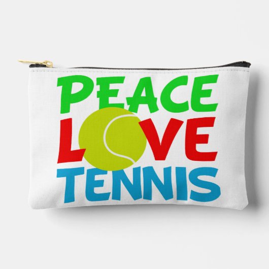 Peace Love Tennis Schattigee Sport Etui (Voorkant)
