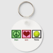 Peace Love Tennis Sleutelhanger (Voorkant)