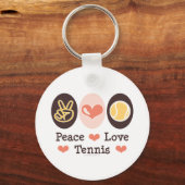 Peace Love Tennis Sleutelhanger (Voorkant)