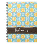 Peace Love Tennis Spiral notebook Journal Notitieboek (Voorkant)
