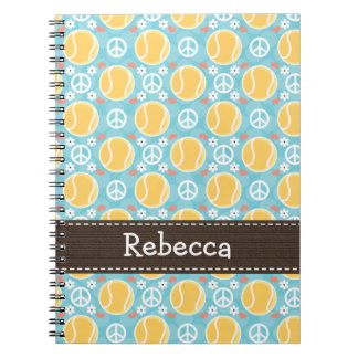 Peace Love Tennis Spiral notebook Journal Notitieboek