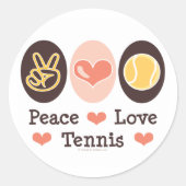 Peace Love Tennis Stickers (Voorkant)