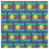 Peace Love Tennis Stof (Swatch)