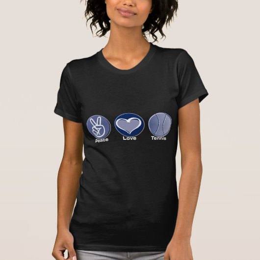 Peace Love Tennis T-shirt (Voorkant)