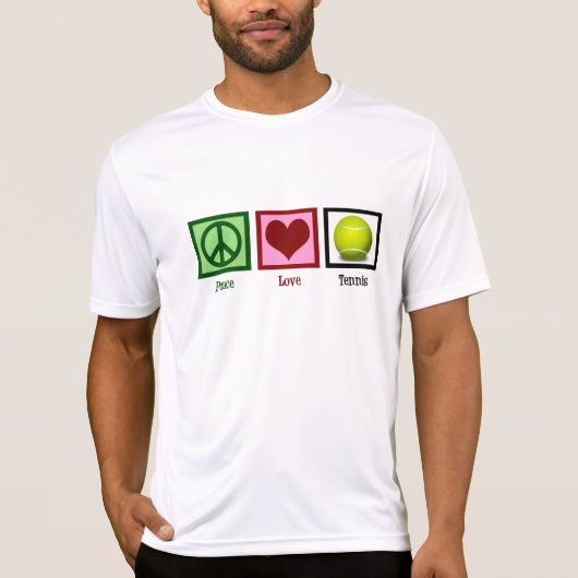 Peace Love Tennis T-shirt (Voorkant)