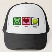 Peace Love Tennis Trucker Pet (Voorkant)