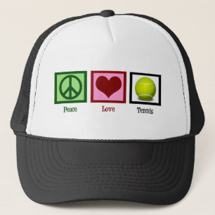 Peace Love Tennis Trucker Pet