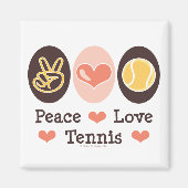 Peace Love Tennismagneet Magneet (Voorkant)