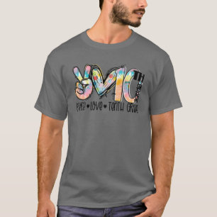 Peace Love Tenth-Grade Funny Stropdas-Dye Student T-shirt