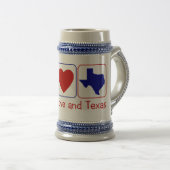 Peace Love Texas Bierpul (Voorkant rechts)