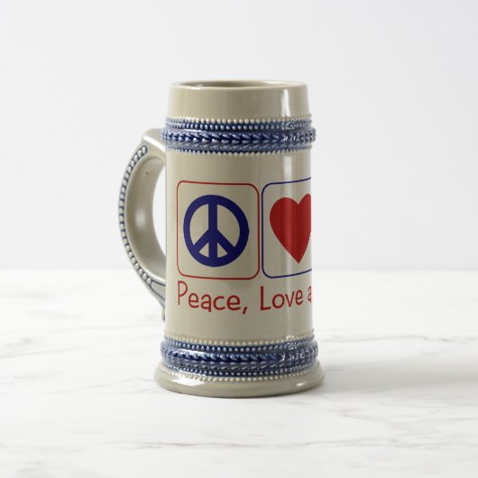 Peace Love Texas Bierpul (Voorkant links)