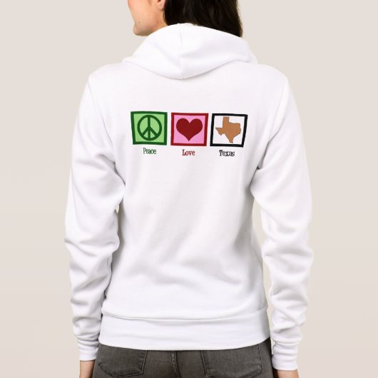 Peace Love Texas Hoodie (Achterkant)