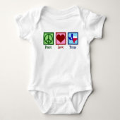 Peace Love Texas Proud Texan Romper (Voorkant)