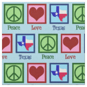Peace Love Texas Proud Texan Stof (Close Up)