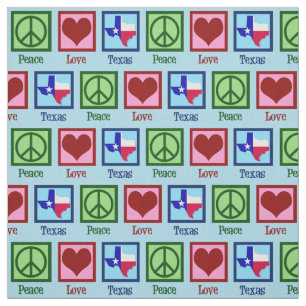 Peace Love Texas Proud Texan Stof
