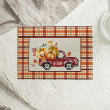 Peace Love Thankful Glitter Thanksgiving Card