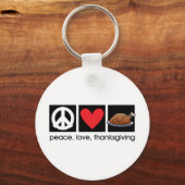 Peace, Love, Thanksgiving sleutelhanger (Voorkant)