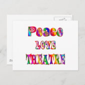 Peace Love Theater Briefkaart (Voorkant / Achterkant)