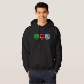 Peace Love Theater Club Hoodie (Voorkant volledig)