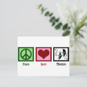 Peace Love Theater Company Briefkaart (Staand voorkant)