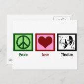 Peace Love Theater Company Briefkaart (Voorkant / Achterkant)